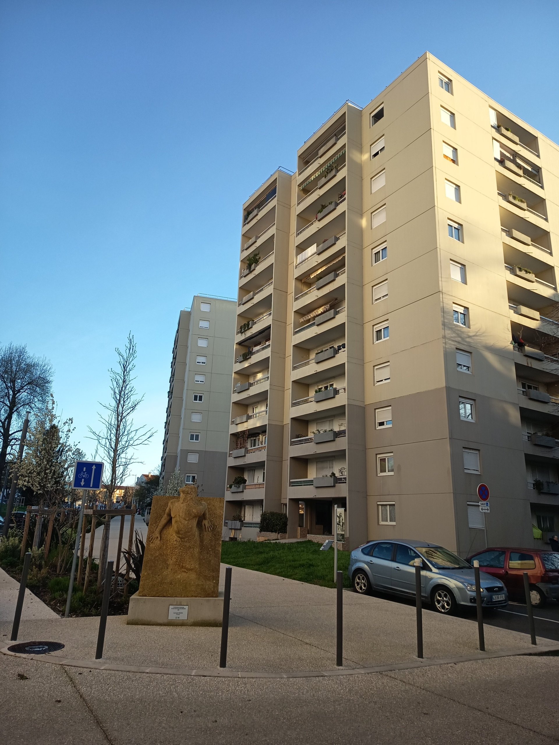 Grand rue Jean Moulin. La plus moche des sculptures ( selon moi )