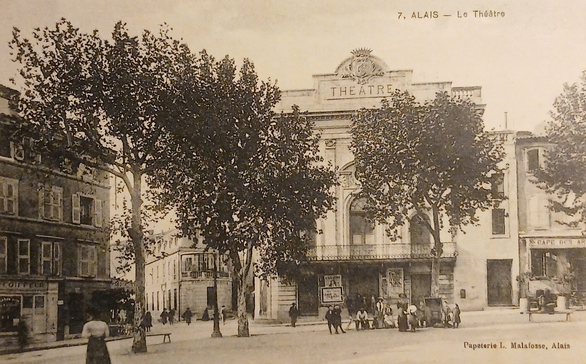 ALAIS le théatre
CPA - carte postale ancienne d'Alès.