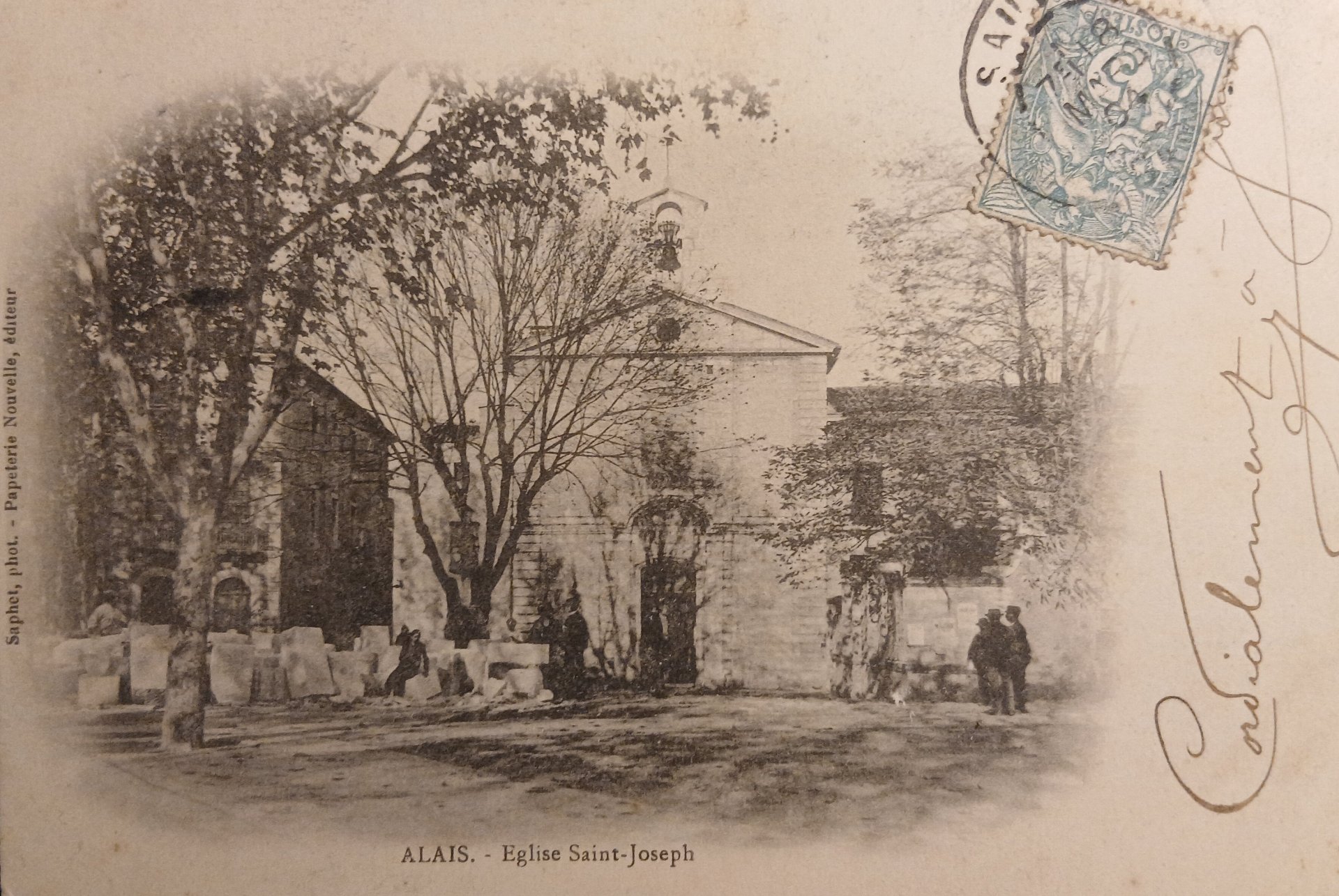 ALAIS - carte postale ancienne.
Eglise Saint Joseph