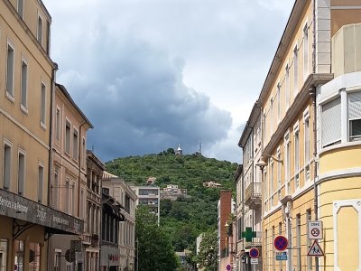 L'ermitage d'Alès vu du centre ville