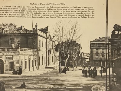 Carte postale ancienne d'Alès. CPA