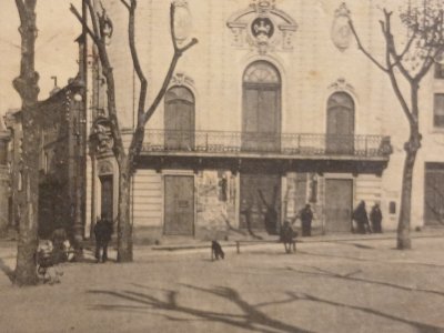 CPA carte postale ancienne.
Le théatre municipal 
Alès Alais
